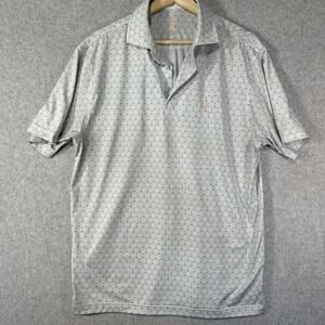 Rhoback The Koopa Palm Trees Golf Cart Polo Shirt Men’s M Multicolor